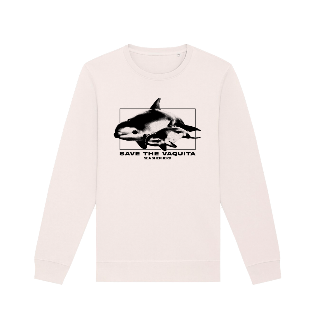 Vintage White Printed Sweater Front